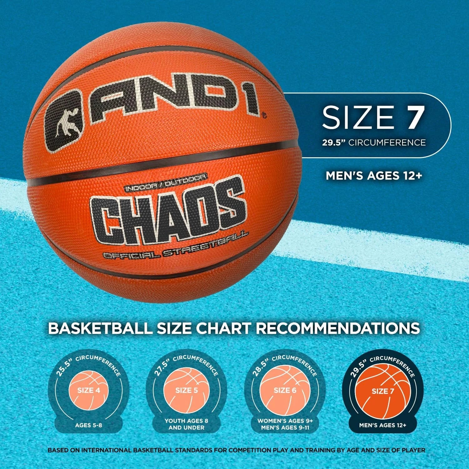 Fantom Graffiti Basketball: Official Regulation Size 7 (29.5") Rubber Basketball